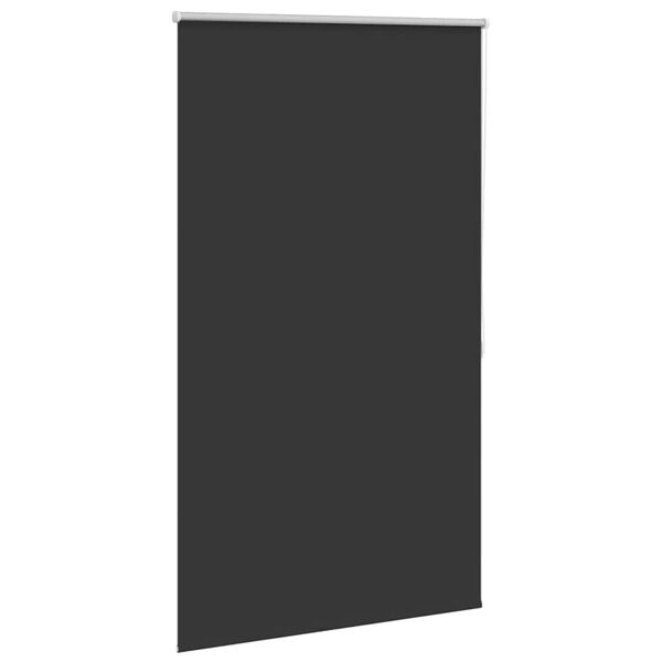 vidaXL Roller blind blackout 47.2" x 68.9" Black