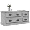 vidaXL TV Cabinet Concrete Grey Engineered Wood 39.4x14.0x17.7 in