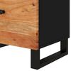 vidaXL Bedside Cabinet Natural wood and black