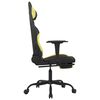 vidaXL Gaming Chair Black and light green