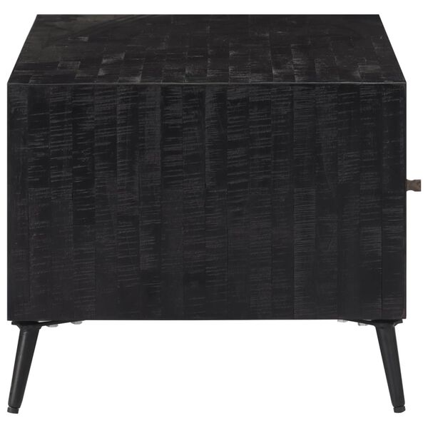 vidaXL Coffee Table Natural Teak Solid Reclaimed Teak, Iron Medium