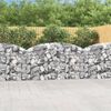 vidaXL Gabion Basket Silver Galvanized iron 78.7x11.8x47.2 in