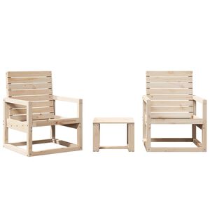 vidaXL Garden Lounge Set Pine Wood Solid Pine Wood Medium