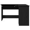 vidaXL Corner Desk Black Oak 47.24 x 55.12 x 29.53 in Engineered Wood