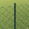 vidaXL Fence and Post Green 2.62 x 32.81 ft Steel
