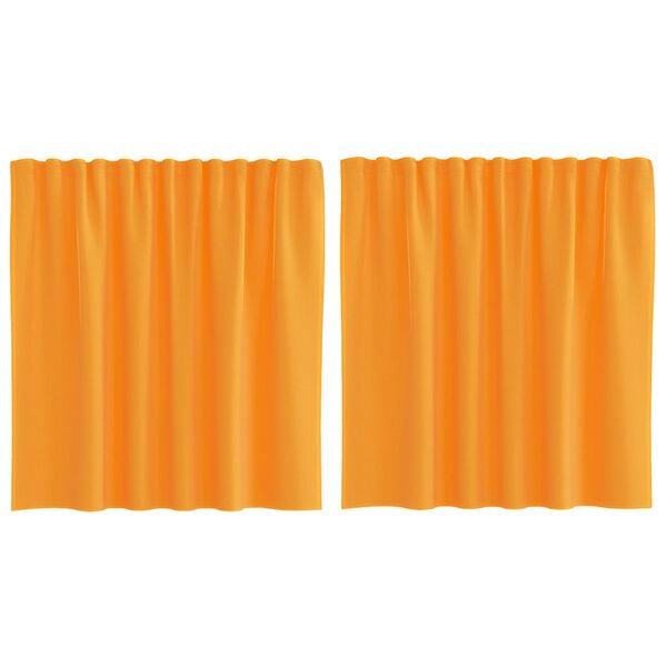 vidaXL Voile Curtains with Loops 2 pcs Orange 55.1x55.1"
