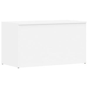 vidaXL Storage Chest White Engineered wood Medium Storage Chest