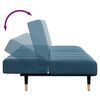 vidaXL Sofa Bed Dark gray Velvet (100% polyester), wood, metal 2-seater
