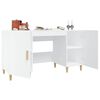 vidaXL Desk White Engineered wood 55.1 in x 19.7 in x 29.5 in Desk