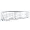 vidaXL Gabion Basket Silver Galvanized Iron 78.7 x 19.7 x 19.7 in
