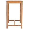 vidaXL Garden Bar Table Warm brown Solid teak wood 43.3 x 23.6 x 41.3 in