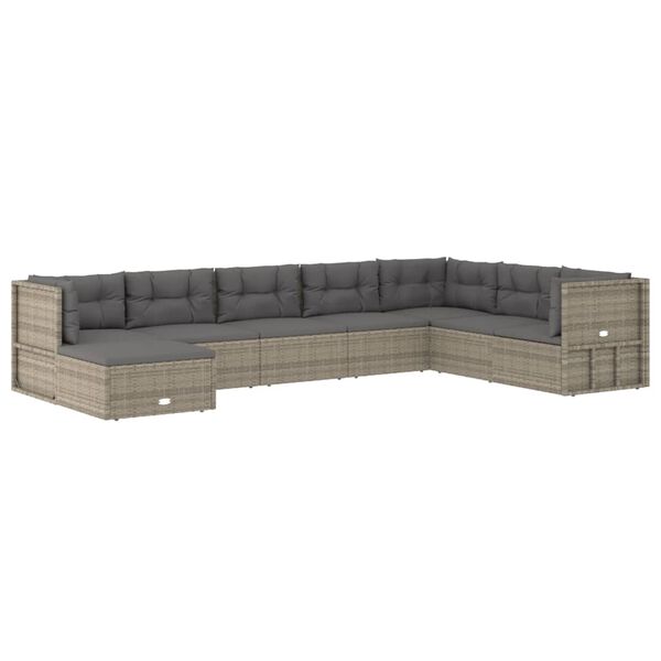 vidaXL Garden Lounge Set Grey