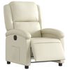 vidaXL Electric Recliner Chair Cream Faux Leather