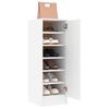 vidaXL Shoe Cabinet White Engineered wood Compact Shoe Cabinet