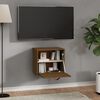 vidaXL Wall Cabinet Honey brown Solid pine wood, engineered wood Medium