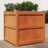vidaXL Garden Planter Wax brown Solid pine wood 23.6 in