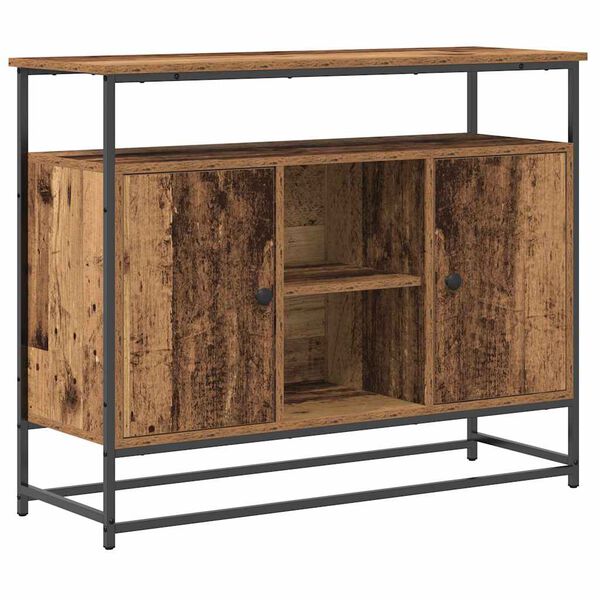 vidaXL Sideboard Old Wood 39.37 x 13.78 x 31.50 in Engineered Wood