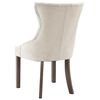 vidaXL Dining Chair Set of 6 Beige Fabric (100% polyester), rubberwood
