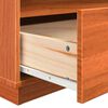 vidaXL Bedside Cabinet Wax brown 60 x 34 x 51 cm Solid pinewood