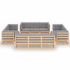 vidaXL Garden Lounge Set Pinewood Solid Pinewood Modular