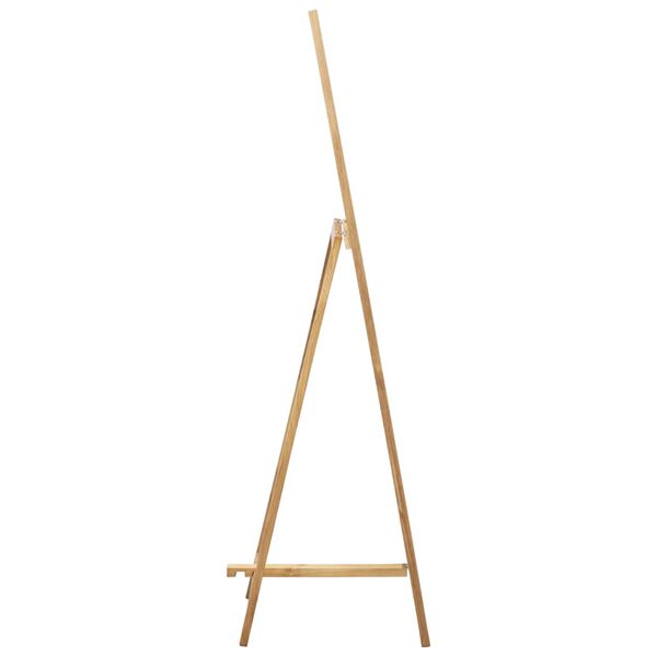 vidaXL Freestanding Mirror Natural Oak Brown Solid Oak Wood, Glass