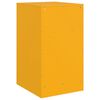 vidaXL Bedside Cabinet Set of 2 Mustard Yellow Cold-rolled steel Medium