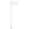 vidaXL Flagpole Silver Aluminum 20.3 ft Flagpole Cylindrical Modern