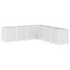 vidaXL Garden Planter White 63"x63"x20.9" PP