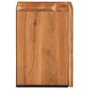 vidaXL Bathroom Wall Cabinet Brown Solid Acacia wood 15 x 13.4 x 18.9 in