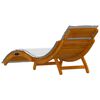 vidaXL Sun lounger 2 pcs Light Grey 184 x 55 x 64cm Solid Acacia wood