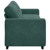 vidaXL Sofa Dark Green 87.01 x 30.71 x 31.50 in Fabric