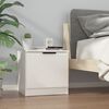 vidaXL Bedside Cabinet Set of 2 White Engineered wood 15.7x15.4x15.7 in