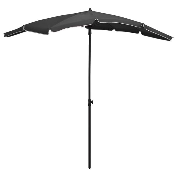 vidaXL Garden Parasol Anthracite Polyester, Steel Large Tiltable