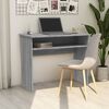 vidaXL Desk Grey Sonoma Engineered Wood Standard Desk Rectangular