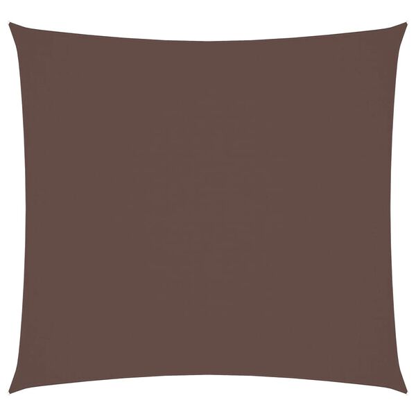vidaXL Sunshade Sail Oxford Fabric Square 6.6x6.6' Brown