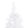 vidaXL Artificial Christmas Tree White PVC, Steel 94.5 in height