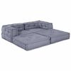vidaXL Modular Sofa 2 pcs Grey 55.12 x 27.56 x 22.05 in Fabric