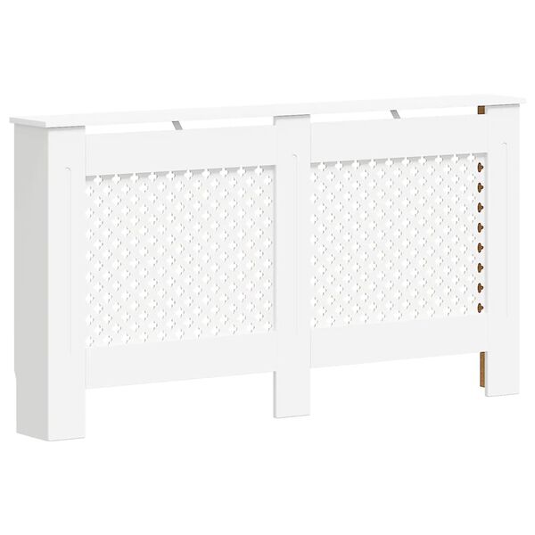 vidaXL Radiator Cover White 59.8"x7.5"x32.1" MDF