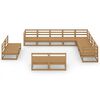 vidaXL Garden Lounge Set Honey Brown Solid pine wood Modular