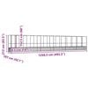 vidaXL Aviary with Extension Silver 492.3"x42.1"x83.5" Steel