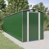 vidaXL Garden Shed Green Galvanized Steel Large Garden Shed