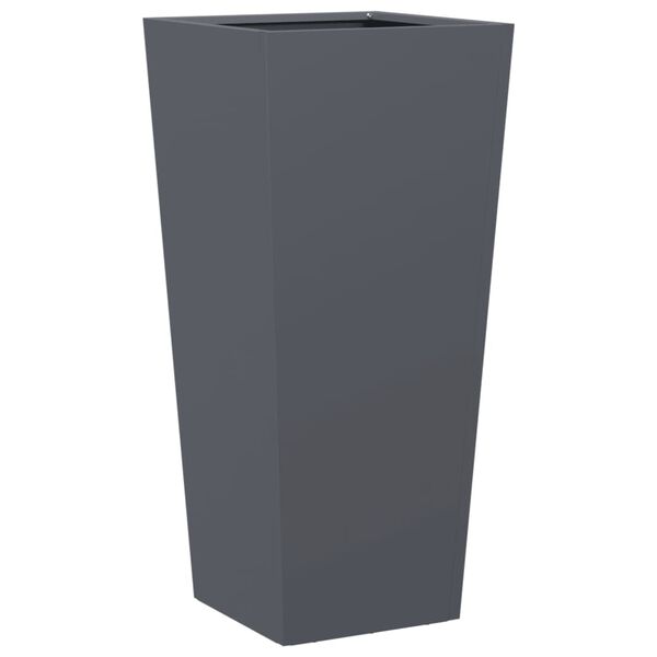 vidaXL Garden Planter Anthracite Cold-rolled steel Large Garden Planter