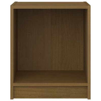 vidaXL Bedside Cabinet Honey Brown 14"x13.2"x16.3" Solid Wood Pine