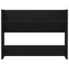 vidaXL Wall Shoe Cabinet Black Engineered wood Compact Wall mounting