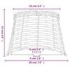 vidaXL Lamp Shade Brown Wicker Ø7.9 x 5.9 in Lovely Design Lamp Shade