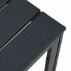 vidaXL Coffee Table Black HDPE, Steel Medium Durable Coffee Table