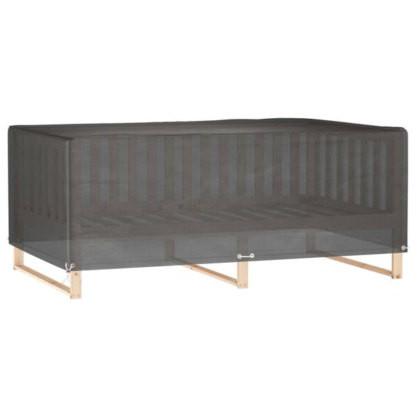 vidaXL Garden Furniture Cover Black Polyethylene 89.4 x 59.8 x 25.6 in
