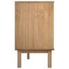 vidaXL Drawer Cabinet Brown and White Solid pine wood, engineered wood