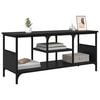 vidaXL TV Cabinet Black Oak 39.37 x 13.78 x 17.72 in