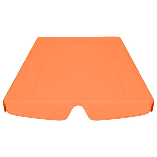 vidaXL Replacement Canopy for Garden Swing Orange 59.1"/51.2"x41.3"/27.6"